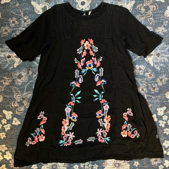 Free People Embroidered Tunic/Mini Dress - Picture 4 of 6